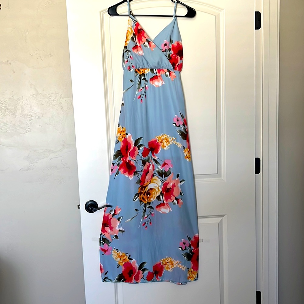 Summer long backless dress